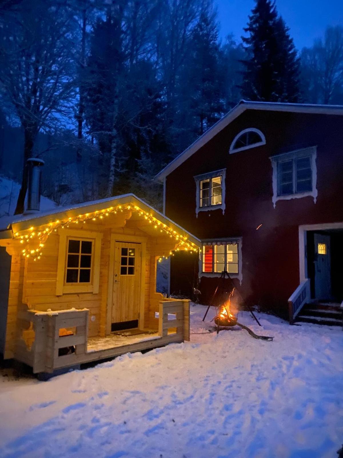 Charmig Villa Med Bastu Och Snabbt Wifi Långav Dış mekan fotoğraf